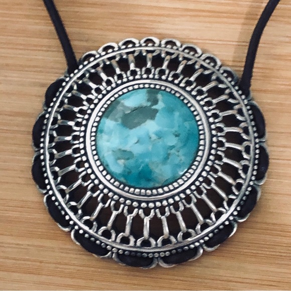 $72   Designer Estate Necklace  Turquoise  Sterling Silver  BARSE 925  THAI - Picture 4 of 7